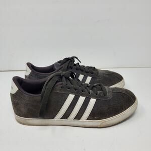 Adidas Courtset Neo Gray Suede Lace Up Low Top Sneakers Size 7.5